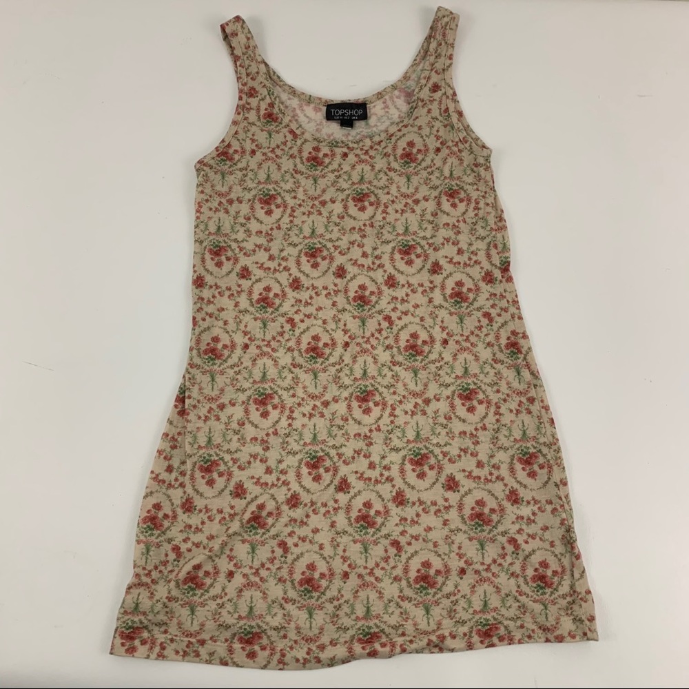 TOPSHOP Floral Tank Top. E4 - Picture 1 of 6